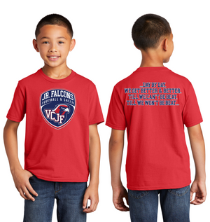 Vacaville Christian Junior Football Spirit Gear On-Demand-Premium Soft Unisex T-Shirt Crest Logo