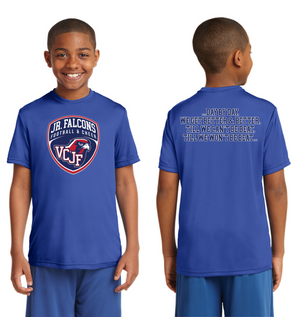 Vacaville Christian Junior Football Spirit Gear On-Demand-Unisex Dry-Fit Shirt Crest Logo