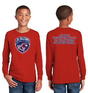 Vacaville Christian Junior Football Spirit Gear On-Demand-Unisex Long Sleeve Shirt Crest Logo