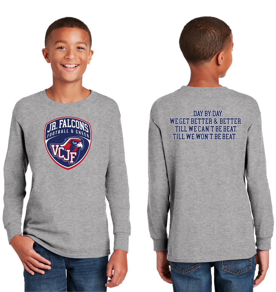 Vacaville Christian Junior Football Spirit Gear On-Demand-Unisex Long Sleeve Shirt Crest Logo