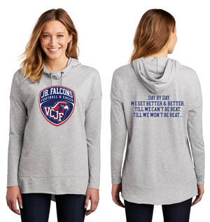 Vacaville Christian Junior Football Spirit Gear On-Demand-District Womens Featherweight French Terry Hoodie Crest Logo