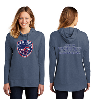 Vacaville Christian Junior Football Spirit Gear On-Demand-District Womens Featherweight French Terry Hoodie Crest Logo