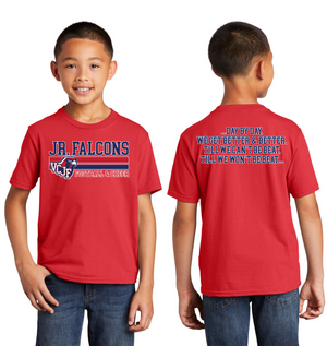 Vacaville Christian Junior Football Spirit Gear On-Demand-Premium Soft Unisex T-Shirt Stripe Logo