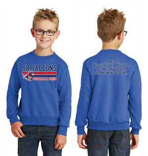 Vacaville Christian Junior Football Spirit Gear On-Demand-Unisex Crewneck Sweatshirt Stripe Logo