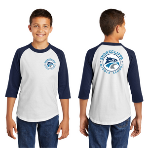 Shorecliffs Middle School 2023/24 Spirit Wear On-Demand-Unisex Baseball Tee