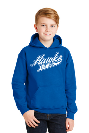 Holcomb Bridge Middle School Spirit Wear 23/24 On-Demand-Unisex Hoodie Cursive Hawks Logo