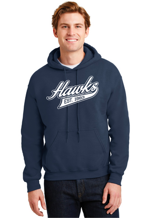 Holcomb Bridge Middle School Spirit Wear 23/24 On-Demand-Unisex Hoodie Cursive Hawks Logo