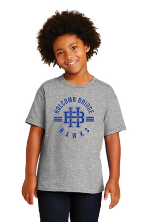 Holcomb Bridge Middle School Spirit Wear 23/24 On-Demand-Unisex T-Shirt HB Blue Logo