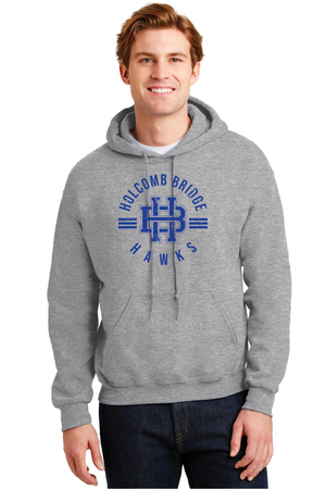 Holcomb Bridge Middle School Spirit Wear 23/24 On-Demand-Unisex Hoodie HB Blue Logo