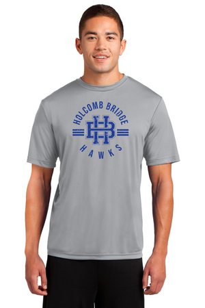 Holcomb Bridge Middle School Spirit Wear 23/24 On-Demand-Unisex Dry-Fit Shirt HB Blue Logo