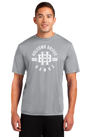 Holcomb Bridge Middle School Spirit Wear 23/24 On-Demand-Unisex Dry-Fit Shirt HB White Logo