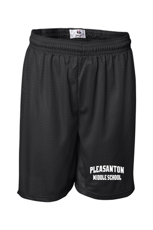 Pleasanton Middle School Physical Education-Mens / Unsiex Pro Mesh 7-inch Inseam Shorts with Solid Liner