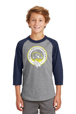 Castle Rock Elementary Spirit Wear 2023/24 On-Demand-Unisex Baseball Tee
