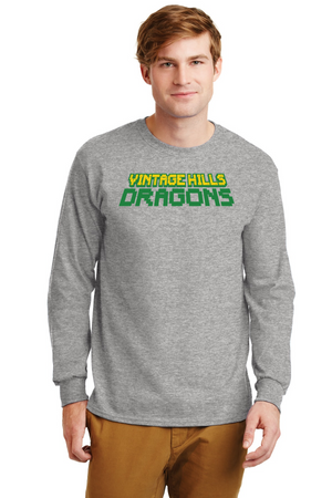 Vintage Hills Spirit Wear 2023-24 On-Demand-Unisex Long Sleeve Shirt Vintage Dragons