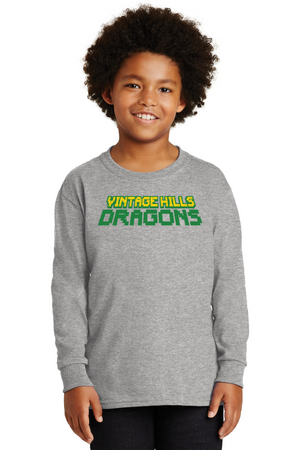 Vintage Hills Spirit Wear 2023-24 On-Demand-Unisex Long Sleeve Shirt Vintage Dragons