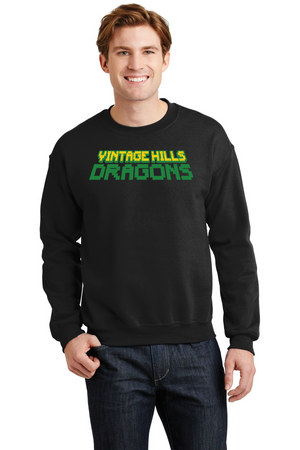 Vintage Hills Spirit Wear 2023-24 On-Demand-Unisex Crewneck Sweatshirt Vintage Dragons