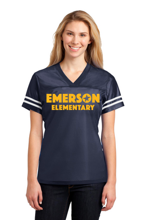 Emerson Stars Spirit Wear On-Demand-Sport-Tek Ladies Jersey Yellow Gold Logo