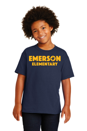 Emerson Stars Spirit Wear On-Demand-Unisex T-Shirt Yellow Gold Logo