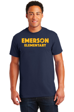 Emerson Stars Spirit Wear On-Demand-Unisex T-Shirt Yellow Gold Logo