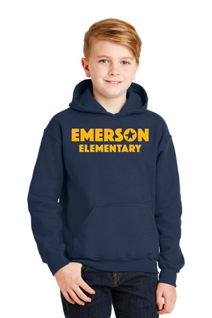 Emerson Stars Spirit Wear On-Demand-Unisex Hoodie Yellow Gold Logo