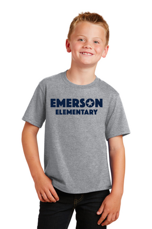 Emerson Stars Spirit Wear On-Demand-Premium Soft Unisex T-Shirt Blue Navy Logo