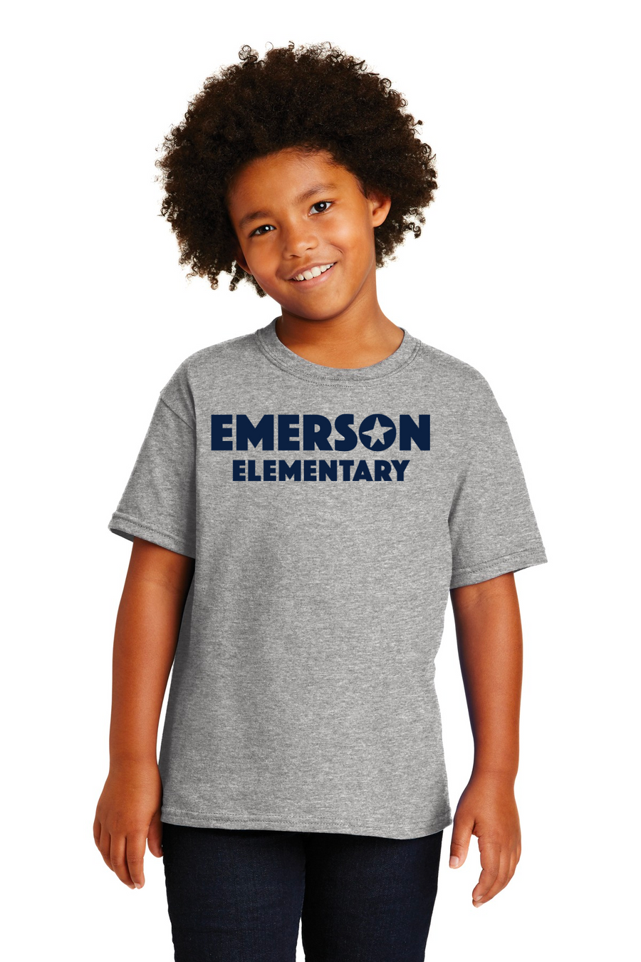 Emerson Stars Spirit Wear On-Demand-Unisex T-Shirt Blue Navy Logo