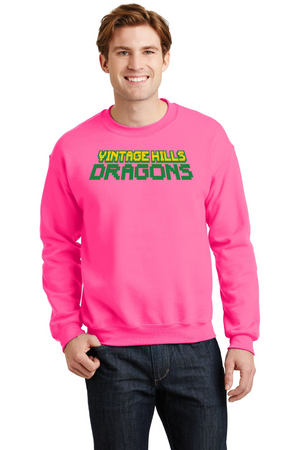 Vintage Hills Spirit Wear 2023-24 On-Demand-Unisex Crewneck Sweatshirt Vintage Dragons