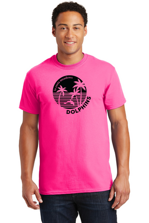 La Costa Meadows Spirit Wear 2023-24 On-Demand-Unisex T-Shirt Black Dolphin Logo