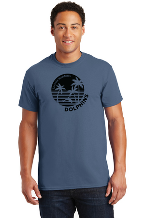 La Costa Meadows Spirit Wear 2023-24 On-Demand-Unisex T-Shirt Black Dolphin Logo