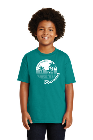 La Costa Meadows Spirit Wear 2023-24 On-Demand-Unisex T-Shirt White Dolphin Logo