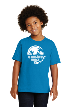 La Costa Meadows Spirit Wear 2023-24 On-Demand-Unisex T-Shirt White Dolphin Logo