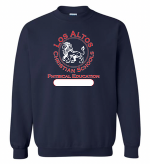 Los Altos Christian School P.E. Uniforms On-Demand-K-8 Physical Education Unisex Crewneck Sweatshirt