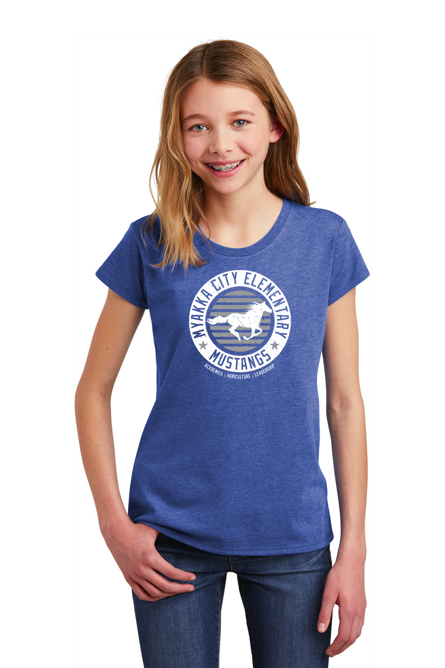 Myakka City Elementary Spirit Wear 2023/24 On-Demand-Youth District Girls Tee Circle Logo