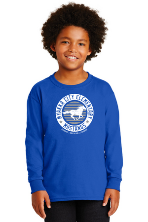 Myakka City Elementary Spirit Wear 2023/24 On-Demand-Unisex Long Sleeve Shirt Circle Logo