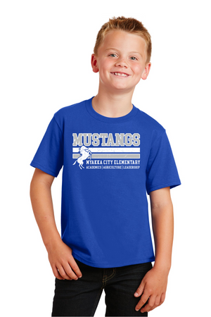 Myakka City Elementary Spirit Wear 2023/24-Premium Soft Unisex T-Shirt Stripe Logo