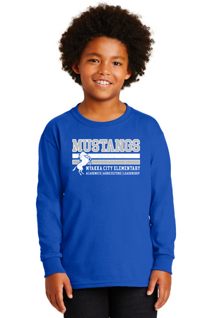 Myakka City Elementary Spirit Wear 2023/24 On-Demand-Unisex Long Sleeve Shirt Stripe Logo