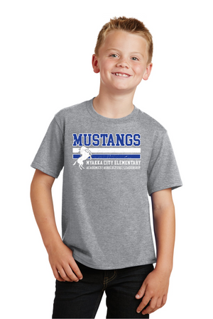 Myakka City Elementary Spirit Wear 2023/24-Premium Soft Unisex T-Shirt Stripe Logo