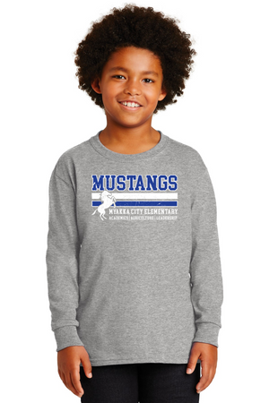 Myakka City Elementary Spirit Wear 2023/24-Unisex Long Sleeve Shirt Stripe Logo
