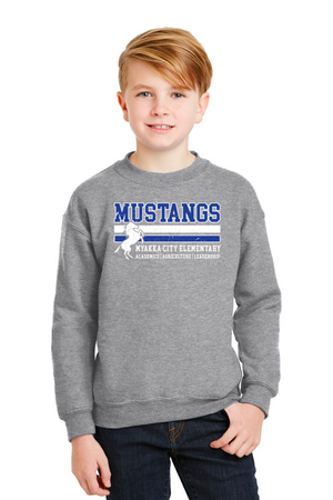 Myakka City Elementary Spirit Wear 2023/24-Unisex Crewneck Sweatshirt Stripe Logo