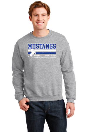 Myakka City Elementary Spirit Wear 2023/24-Unisex Crewneck Sweatshirt Stripe Logo