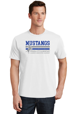Myakka City Elementary Spirit Wear 2023/24-Premium Soft Unisex T-Shirt Stripe Logo