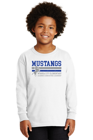 Myakka City Elementary Spirit Wear 2023/24-Unisex Long Sleeve Shirt Stripe Logo