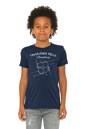 Tassajara Hills Elementary Spirit Wear 2023/24 On-Demand-BELLA+CANVAS Triblend Short Sleeve Tee Hands Logo