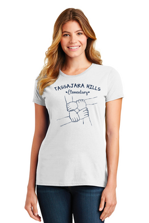 Tassajara Hills Elementary Spirit Wear 2023/24 On-Demand-Port and Co Ladies Favorite Shirt Hands Logo
