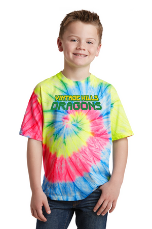 Vintage Hills Spirit Wear 2023-24 On-Demand-Unisex Tie-Dye Shirt Vintage Dragons