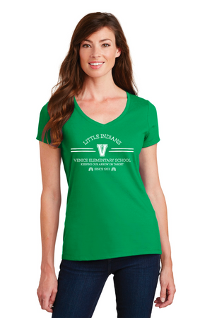 Venice Elementary Spirit Wear 2023-24 On-Demand-Port and Co Ladies V-Neck