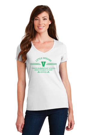 Venice Elementary Spirit Wear 2023-24 On-Demand-Port and Co Ladies V-Neck