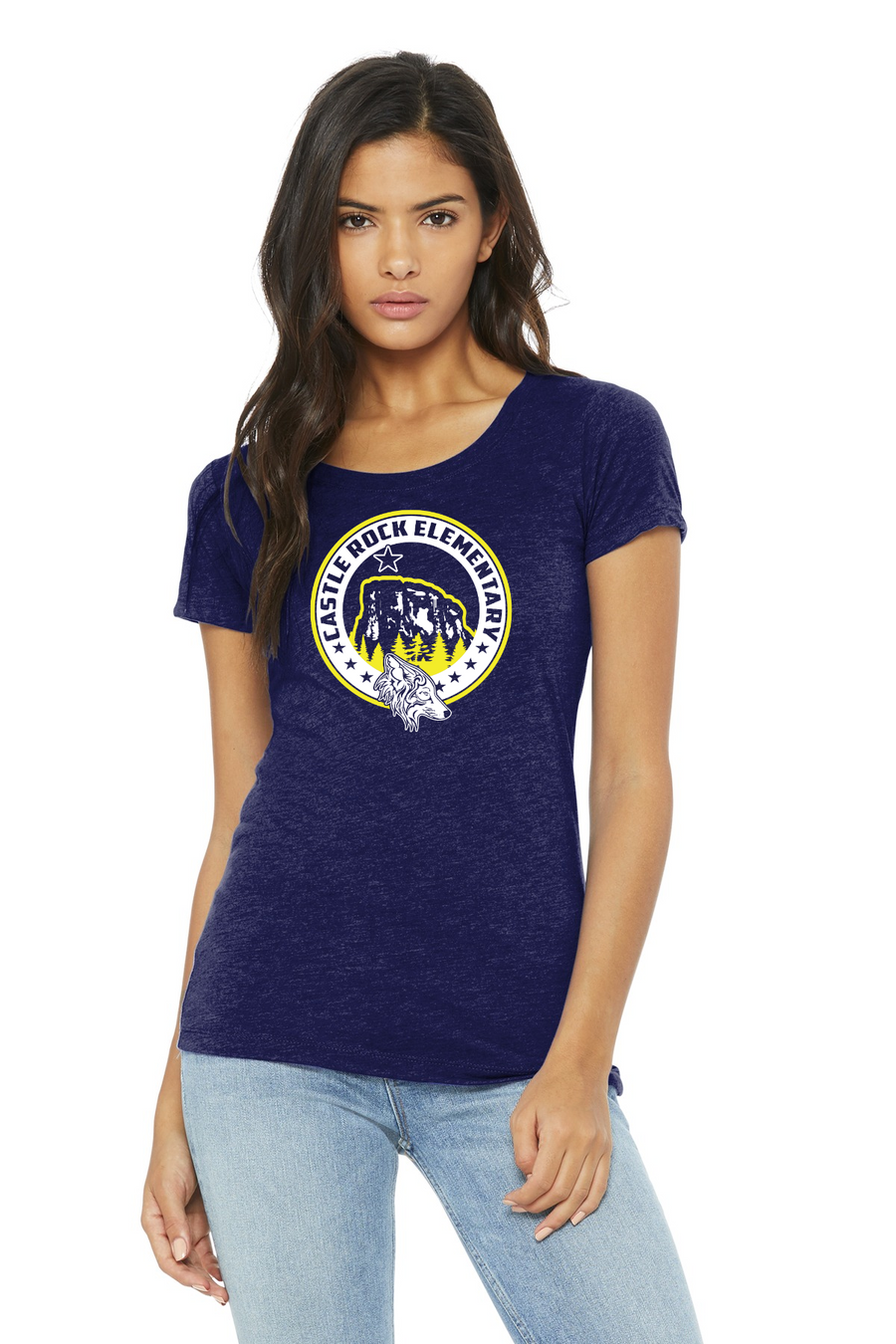 Castle Rock Elementary Spirit Wear 2023/24 On-Demand-BELLA CANVAS Womens Triblend Short Sleeve Tee
