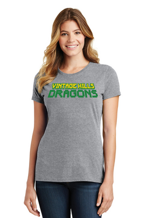 Vintage Hills Spirit Wear 2023-24 On-Demand-Port and Co Ladies Favorite Shirt Vintage Dragons
