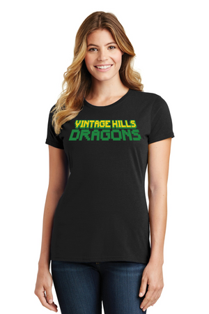 Vintage Hills Spirit Wear 2023-24 On-Demand-Port and Co Ladies Favorite Shirt Vintage Dragons